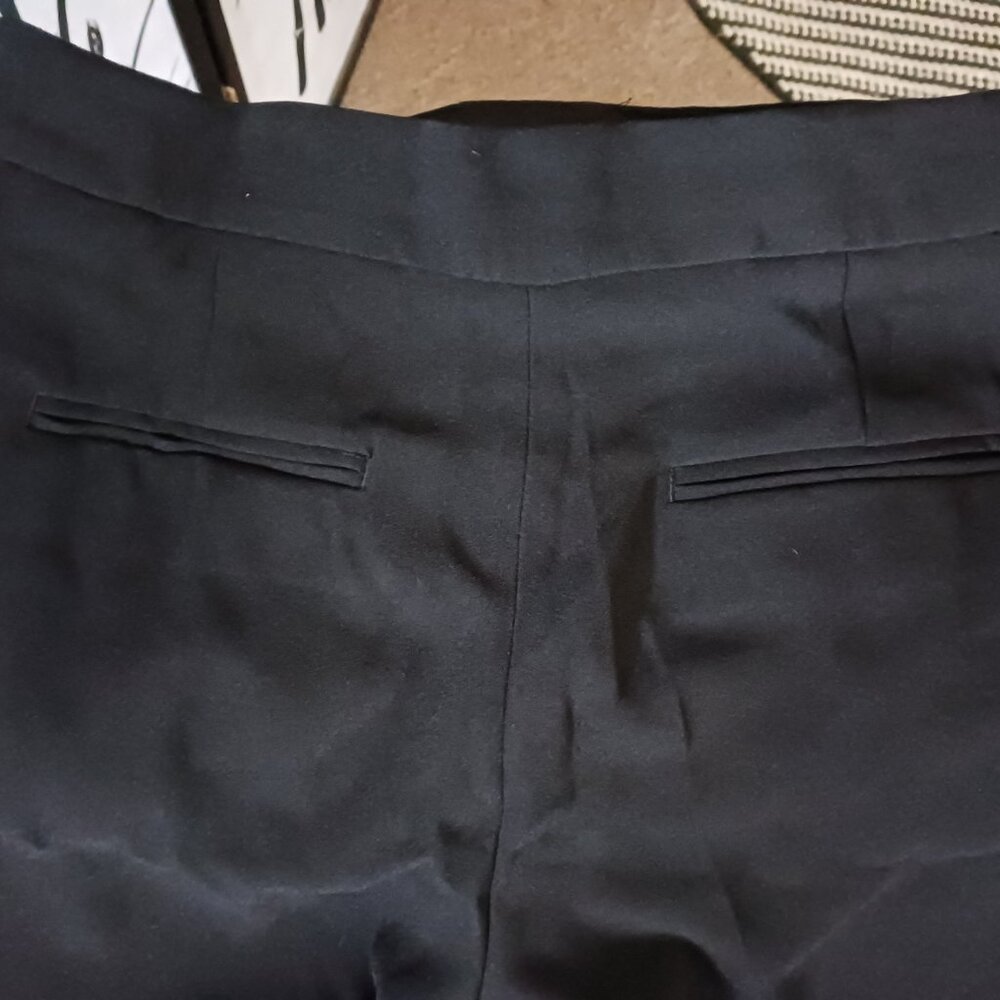 Zara Black Flare Flowy Pants Trousers - Picture 8 of 8